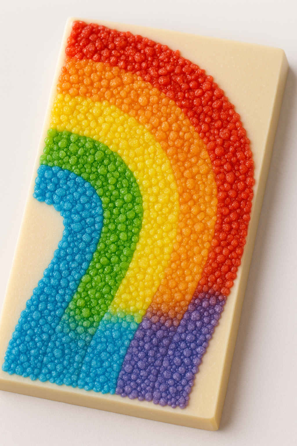 rainbow popping candy bar